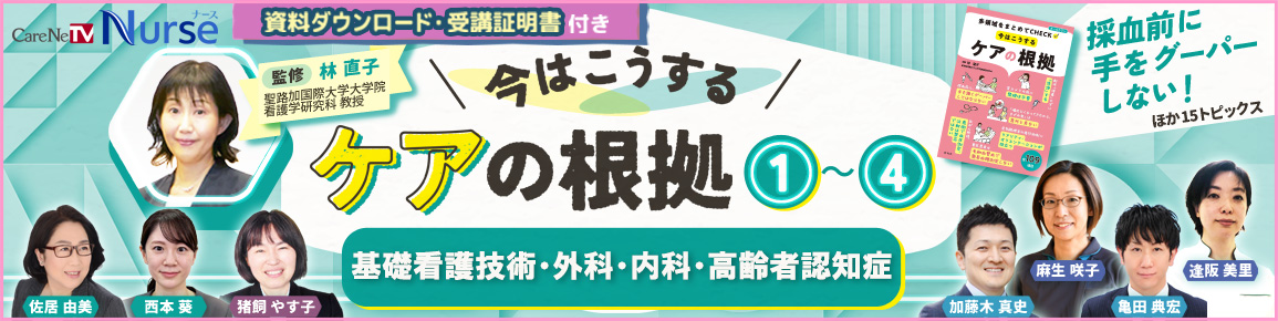 【資料・受講証明書付き】今はこうするケアの根拠1～4　基礎看護技術・内科・外科・高齢者認知症
