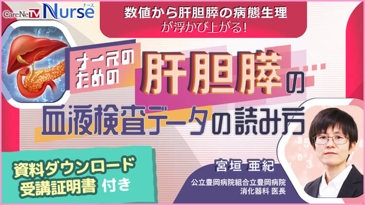 【資料・受講証明書付き】ナースのための肝胆膵の血液検査データの読み方