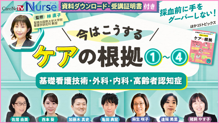 【資料・受講証明書付き】今はこうするケアの根拠1～4　基礎看護技術・内科・外科・高齢者認知症